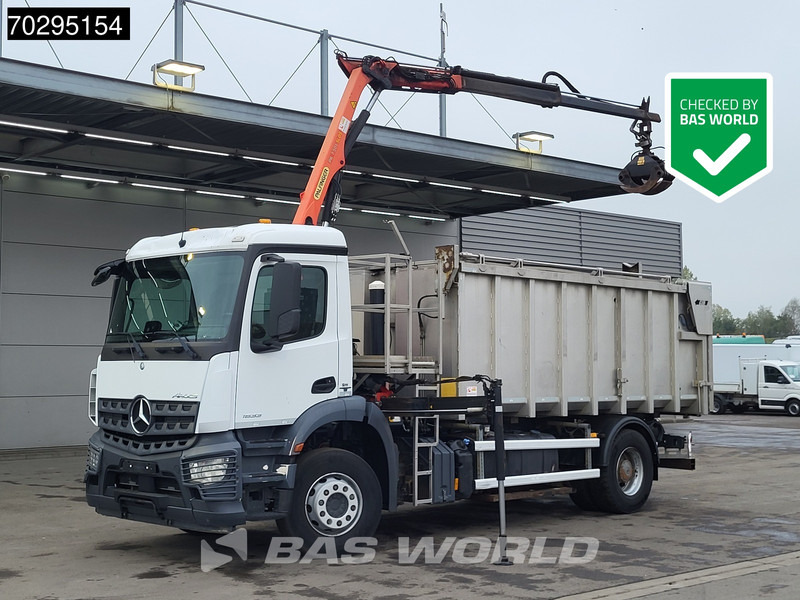 Mercedes-Benz Actros 1833 4X2 Palfinger PK7.501 SLD Kran Crane 17m3 tipper Big-Axle Euro 6 - Sklápač, Auto s hydraulickou rukou: obrázok 1 Mercedes-Benz Actros 1833 4X2 Palfinger PK7.501 SLD Kran Crane 17m3 tipper Big-Axle Euro 6 - Sklápač, Auto s hydraulickou rukou: obrázok 1