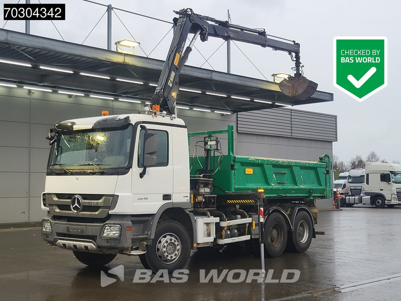Mercedes-Benz Actros 2646 Actros 6X4 HIAB 122 BS-2 HIDUO Crane Kran 3-way tipper Big-Axle Euro 5 - Sklápač, Auto s hydraulickou rukou: obrázok 1 Mercedes-Benz Actros 2646 Actros 6X4 HIAB 122 BS-2 HIDUO Crane Kran 3-way tipper Big-Axle Euro 5 - Sklápač, Auto s hydraulickou rukou: obrázok 1