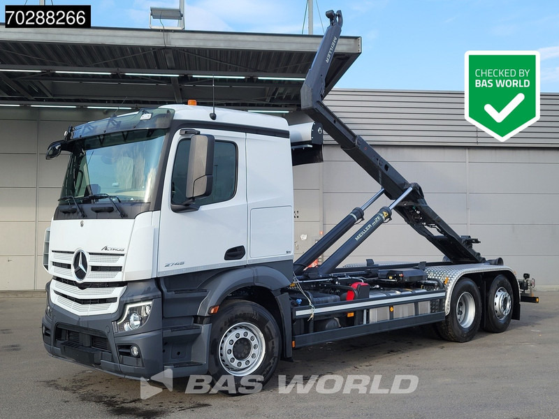 Mercedes-Benz Actros 2745 6X2 New! Meiller RS21.70 Abrollkipper Retarder Lift-Lenk Asche Navi Automatic - Hákový nosič kontajnerov: obrázok 1 Mercedes-Benz Actros 2745 6X2 New! Meiller RS21.70 Abrollkipper Retarder Lift-Lenk Asche Navi Automatic - Hákový nosič kontajnerov: obrázok 1