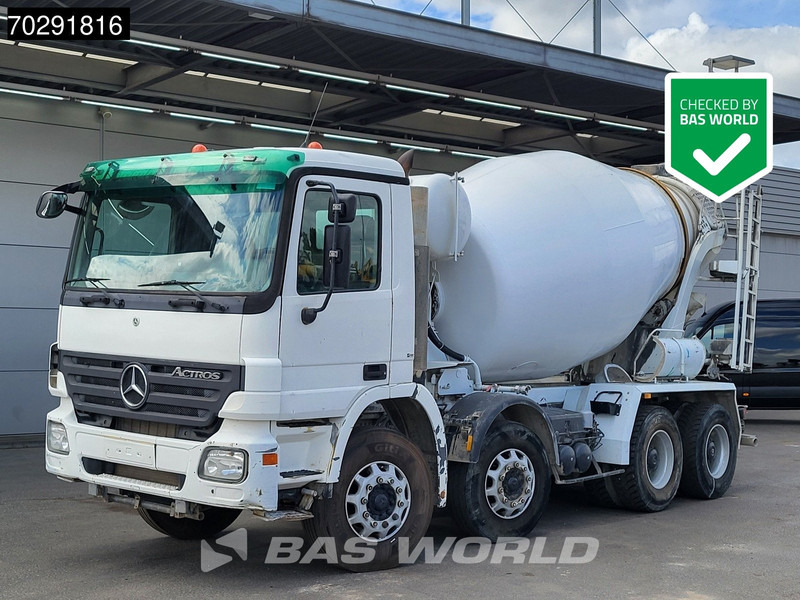 Mercedes-Benz Actros 3236 8X4 9M3 Stetter Mixer Big-Axle 3-Pedals Steelsuspension Euro 3 - Domiešavač: obrázok 1 Mercedes-Benz Actros 3236 8X4 9M3 Stetter Mixer Big-Axle 3-Pedals Steelsuspension Euro 3 - Domiešavač: obrázok 1