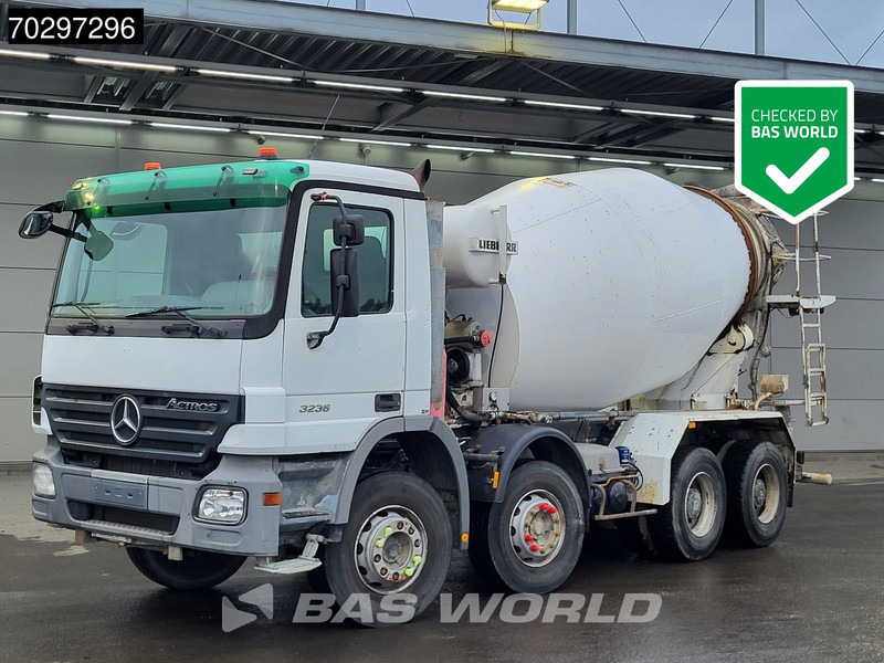 Mercedes-Benz Actros 3236 8X4 9m3 Liebherr Mixer Big-Axle Steelsuspension 3-Pedals Euro 3 - Domiešavač: obrázok 1 Mercedes-Benz Actros 3236 8X4 9m3 Liebherr Mixer Big-Axle Steelsuspension 3-Pedals Euro 3 - Domiešavač: obrázok 1