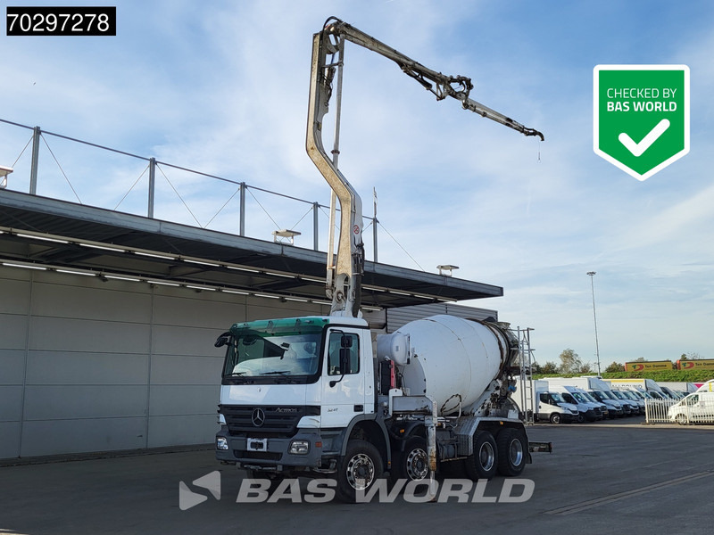 Mercedes-Benz Actros 3241 8X4 Putzmeister TMM 21-G2 PUMI 7m3 Mixer Big-Axle Steelsuspension 3-Pedals Euro 3 - Autočerpadlo: obrázok 1 Mercedes-Benz Actros 3241 8X4 Putzmeister TMM 21-G2 PUMI 7m3 Mixer Big-Axle Steelsuspension 3-Pedals Euro 3 - Autočerpadlo: obrázok 1