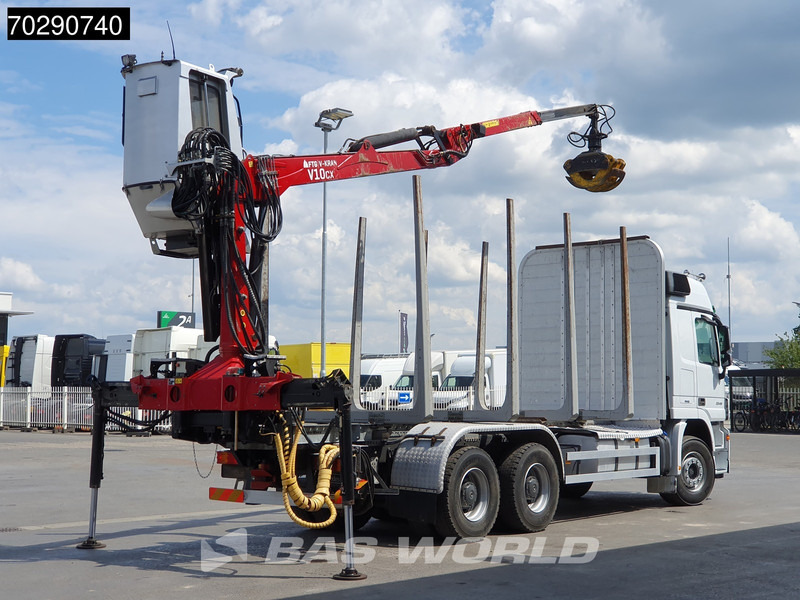 Mercedes-Benz Actros 3346 6X4 Original KM's! Wood Crane Big-Axle Steelsuspension Euro 5 - Nákladné vozidlo na prepravu dreva, Auto s hydraulickou rukou: obrázok 5 Mercedes-Benz Actros 3346 6X4 Original KM's! Wood Crane Big-Axle Steelsuspension Euro 5 - Nákladné vozidlo na prepravu dreva, Auto s hydraulickou rukou: obrázok 5
