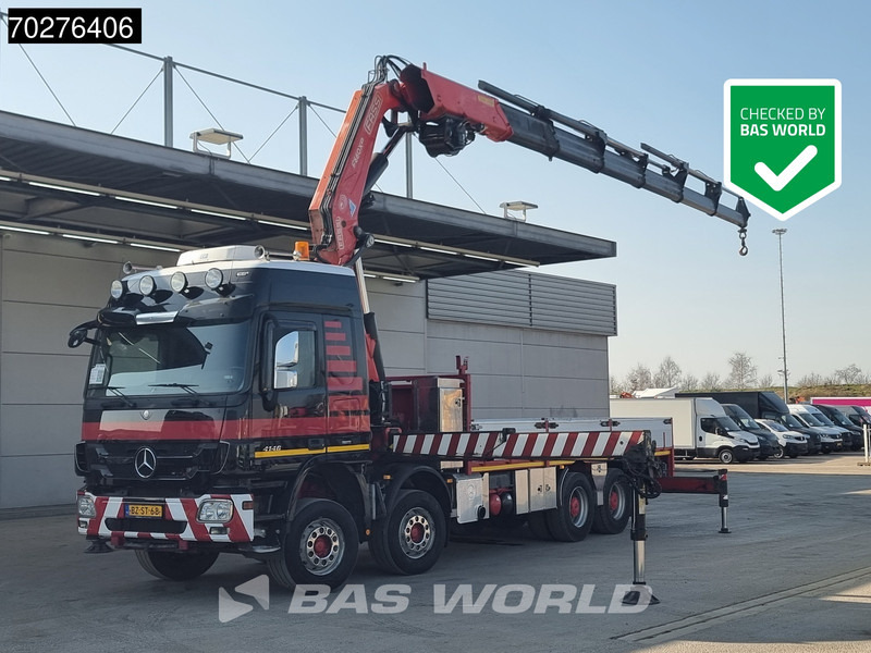 Mercedes-Benz Actros 4146 8X4 FASSI F600AXP.26 Crane Kran NL-Truck Euro 5 - Valníkový/ Plošinový nákladný automobil, Auto s hydraulickou rukou: obrázok 1 Mercedes-Benz Actros 4146 8X4 FASSI F600AXP.26 Crane Kran NL-Truck Euro 5 - Valníkový/ Plošinový nákladný automobil, Auto s hydraulickou rukou: obrázok 1