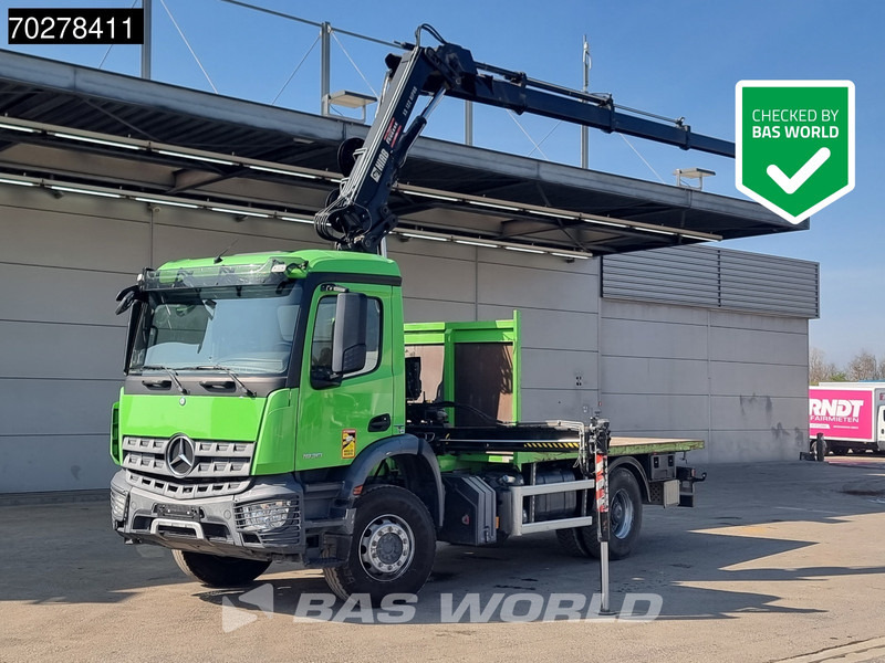 Mercedes-Benz Arocs 1830 4X2 Hiab 122 ES-3 HIPRO Kran Crane Big-Axle Euro 6 - Valníkový/ Plošinový nákladný automobil, Auto s hydraulickou rukou: obrázok 1 Mercedes-Benz Arocs 1830 4X2 Hiab 122 ES-3 HIPRO Kran Crane Big-Axle Euro 6 - Valníkový/ Plošinový nákladný automobil, Auto s hydraulickou rukou: obrázok 1