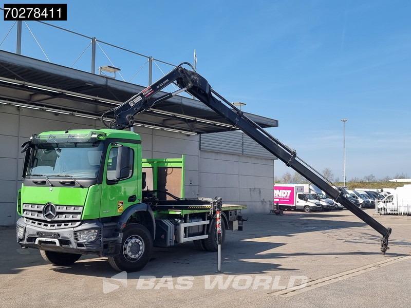 Mercedes-Benz Arocs 1830 4X2 Hiab 122 ES-3 HIPRO Kran Crane Big-Axle Euro 6 - Valníkový/ Plošinový nákladný automobil, Auto s hydraulickou rukou: obrázok 5 Mercedes-Benz Arocs 1830 4X2 Hiab 122 ES-3 HIPRO Kran Crane Big-Axle Euro 6 - Valníkový/ Plošinový nákladný automobil, Auto s hydraulickou rukou: obrázok 5