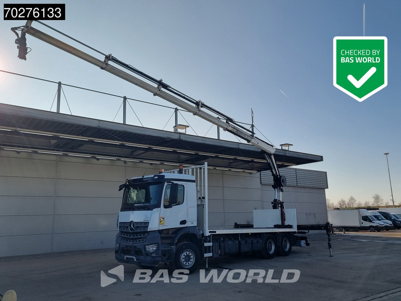 Mercedes-Benz Arocs 2636 6X4 HIAB X-HIDUO 188 ES-S Crane Kran Big axle Euro 6 - Valníkový/ Plošinový nákladný automobil, Auto s hydraulickou rukou: obrázok 1 Mercedes-Benz Arocs 2636 6X4 HIAB X-HIDUO 188 ES-S Crane Kran Big axle Euro 6 - Valníkový/ Plošinový nákladný automobil, Auto s hydraulickou rukou: obrázok 1