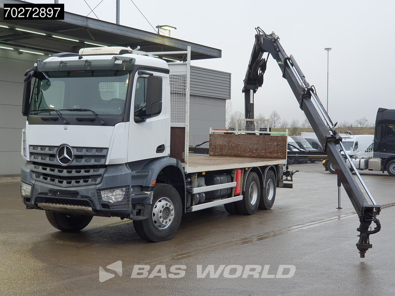 Mercedes-Benz Arocs 2636 6X4 Hiab 144 E-3 Hipro Kran Crane Remote Full Steel Euro 6 - Valníkový/ Plošinový nákladný automobil, Auto s hydraulickou rukou: obrázok 5 Mercedes-Benz Arocs 2636 6X4 Hiab 144 E-3 Hipro Kran Crane Remote Full Steel Euro 6 - Valníkový/ Plošinový nákladný automobil, Auto s hydraulickou rukou: obrázok 5