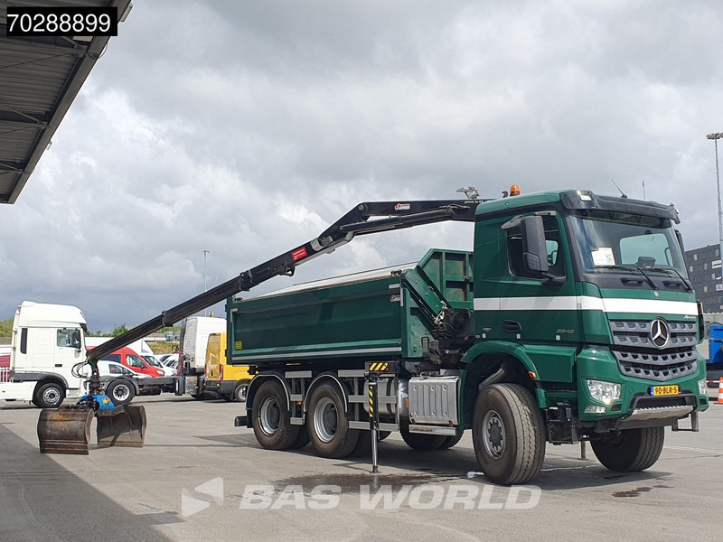 Mercedes-Benz Arocs 3342 Arocs 6X6 NL-Truck HMF 1643 Z-Crane Kran Steering Axle Big-Axle Euro 6 - Sklápač, Auto s hydraulickou rukou: obrázok 5 Mercedes-Benz Arocs 3342 Arocs 6X6 NL-Truck HMF 1643 Z-Crane Kran Steering Axle Big-Axle Euro 6 - Sklápač, Auto s hydraulickou rukou: obrázok 5