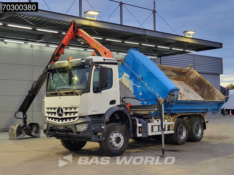 Mercedes-Benz Arocs 3343 6X4 Palfinger PK12.501 SLD Kran Crane 7m3 tipper Big-Axle Automatic Euro 6 - Sklápač, Auto s hydraulickou rukou: obrázok 5 Mercedes-Benz Arocs 3343 6X4 Palfinger PK12.501 SLD Kran Crane 7m3 tipper Big-Axle Automatic Euro 6 - Sklápač, Auto s hydraulickou rukou: obrázok 5