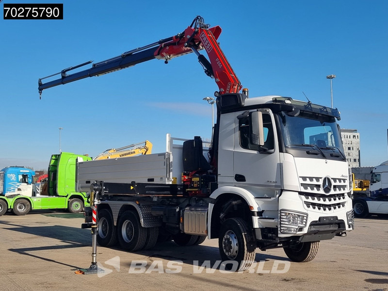Mercedes-Benz Arocs 3348 6X6 Full Steel Retarder Fassi 25T/M Crane Kran Euro 6 - Sklápač, Auto s hydraulickou rukou: obrázok 3 Mercedes-Benz Arocs 3348 6X6 Full Steel Retarder Fassi 25T/M Crane Kran Euro 6 - Sklápač, Auto s hydraulickou rukou: obrázok 3
