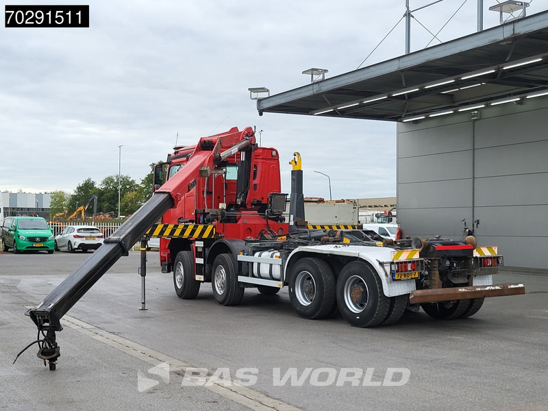Mercedes-Benz Arocs 4145 8X4 NL-Truck HMF RCL 5300 Crane Hyva 26-51-S Hooklift Steelsuspension Big-Axle Automatic Euro 6 - Hákový nosič kontajnerov, Auto s hydraulickou rukou: obrázok 3 Mercedes-Benz Arocs 4145 8X4 NL-Truck HMF RCL 5300 Crane Hyva 26-51-S Hooklift Steelsuspension Big-Axle Automatic Euro 6 - Hákový nosič kontajnerov, Auto s hydraulickou rukou: obrázok 3
