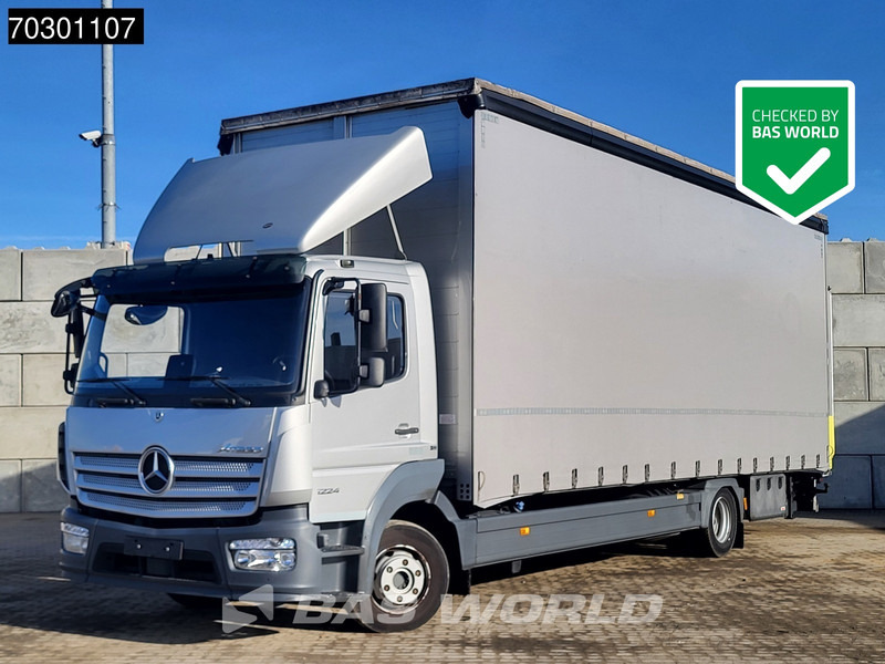 Mercedes-Benz Atego 1224 4X2 12tonner 280cm height box 1500kg Ladebordwand Automatic Euro 6 - Plachtové nákladné vozidlo: obrázok 1 Mercedes-Benz Atego 1224 4X2 12tonner 280cm height box 1500kg Ladebordwand Automatic Euro 6 - Plachtové nákladné vozidlo: obrázok 1