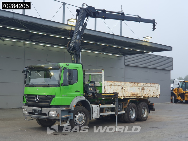 Mercedes-Benz Axor 2633 6X4 HIAB 144 ES-3 Kran Crane Manual Big-Axle Steelsuspension Euro 4 - Sklápač, Auto s hydraulickou rukou: obrázok 3 Mercedes-Benz Axor 2633 6X4 HIAB 144 ES-3 Kran Crane Manual Big-Axle Steelsuspension Euro 4 - Sklápač, Auto s hydraulickou rukou: obrázok 3