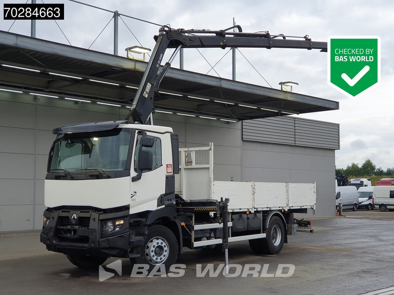 Renault C 380 4X2 HIAB 122 B-3 HIDUO Kran Crane Steelsuspension Big-Axle Euro 6 - Valníkový/ Plošinový nákladný automobil, Auto s hydraulickou rukou: obrázok 1 Renault C 380 4X2 HIAB 122 B-3 HIDUO Kran Crane Steelsuspension Big-Axle Euro 6 - Valníkový/ Plošinový nákladný automobil, Auto s hydraulickou rukou: obrázok 1