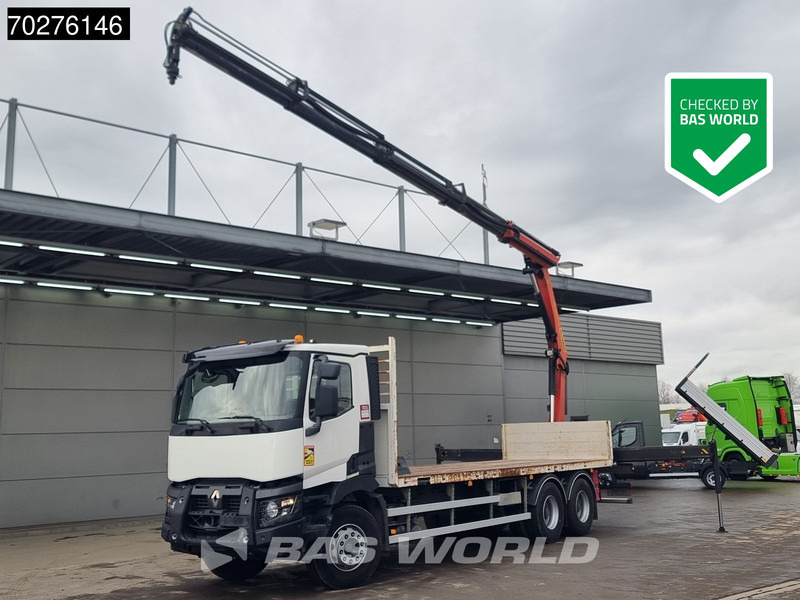 Renault C 380 6X4 Palfinger PK18002-EH C Remote Retarder Euro 6 - Valníkový/ Plošinový nákladný automobil, Auto s hydraulickou rukou: obrázok 1 Renault C 380 6X4 Palfinger PK18002-EH C Remote Retarder Euro 6 - Valníkový/ Plošinový nákladný automobil, Auto s hydraulickou rukou: obrázok 1