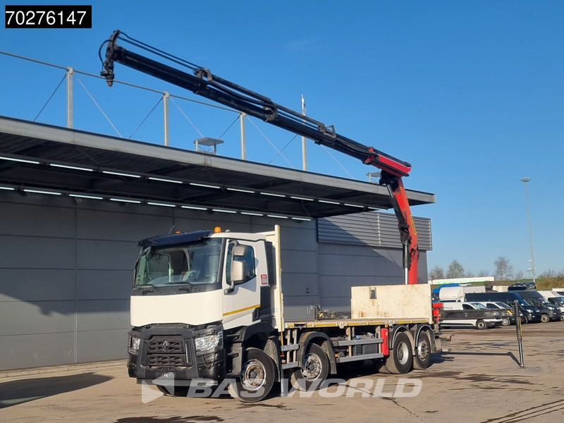Renault C 380 8X2 Palfinger PK24001K Remote Lenkachse Euro 6 - Valníkový/ Plošinový nákladný automobil, Auto s hydraulickou rukou: obrázok 1 Renault C 380 8X2 Palfinger PK24001K Remote Lenkachse Euro 6 - Valníkový/ Plošinový nákladný automobil, Auto s hydraulickou rukou: obrázok 1