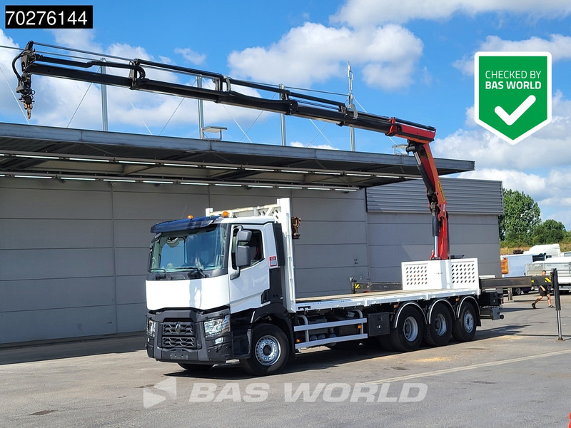 Renault C 380 8X4 Palfinger PK 23001 EH Remote Lift+Lenkachse Euro 6 - Valníkový/ Plošinový nákladný automobil, Auto s hydraulickou rukou: obrázok 1 Renault C 380 8X4 Palfinger PK 23001 EH Remote Lift+Lenkachse Euro 6 - Valníkový/ Plošinový nákladný automobil, Auto s hydraulickou rukou: obrázok 1