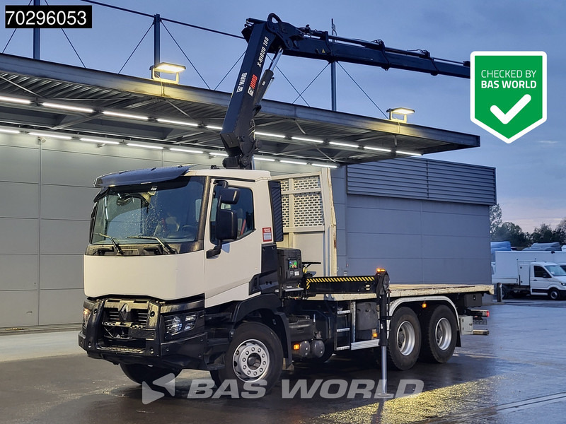 Renault C 430 6X4 HIAB 188 ES-3 X-HIDUO Crane Retarder Steelsuspension Big-Axle Euro 6 - Valníkový/ Plošinový nákladný automobil, Auto s hydraulickou rukou: obrázok 1 Renault C 430 6X4 HIAB 188 ES-3 X-HIDUO Crane Retarder Steelsuspension Big-Axle Euro 6 - Valníkový/ Plošinový nákladný automobil, Auto s hydraulickou rukou: obrázok 1
