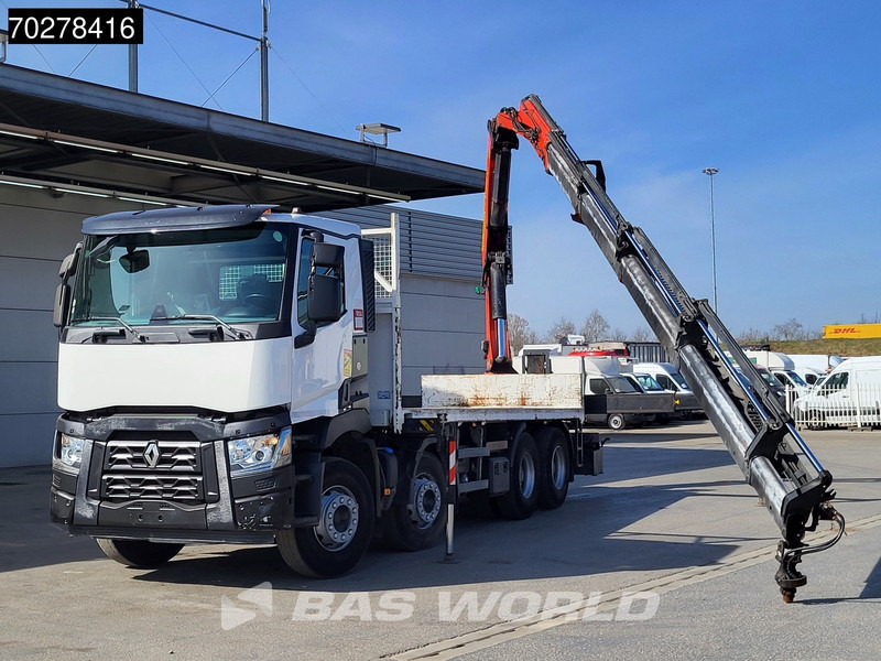 Renault C 430 8X4 Palfinger PK33002EH Euro 6 Big Axle - Valníkový/ Plošinový nákladný automobil, Auto s hydraulickou rukou: obrázok 1 Renault C 430 8X4 Palfinger PK33002EH Euro 6 Big Axle - Valníkový/ Plošinový nákladný automobil, Auto s hydraulickou rukou: obrázok 1
