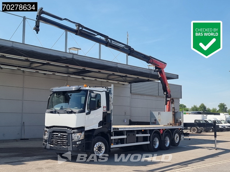 Renault C 480 8X4 Palfinger 24.001 SLD5 Kran Crane Lift-Lenkachse Euro 6 - Valníkový/ Plošinový nákladný automobil, Auto s hydraulickou rukou: obrázok 1 Renault C 480 8X4 Palfinger 24.001 SLD5 Kran Crane Lift-Lenkachse Euro 6 - Valníkový/ Plošinový nákladný automobil, Auto s hydraulickou rukou: obrázok 1