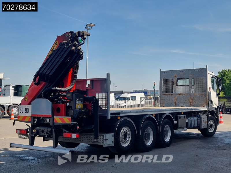 Valníkový/ Plošinový nákladný automobil, Auto s hydraulickou rukou Renault C 480 8X4 Palfinger 24.001 SLD5 Kran Crane Lift-Lenkachse Euro 6: obrázok 12