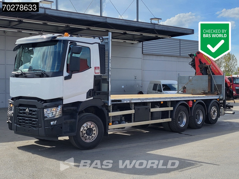 Renault C 480 8X4 Palfinger PK24.001 SLD5 Crane Kran Automatic Liftachse Euro 6 - Valníkový/ Plošinový nákladný automobil, Auto s hydraulickou rukou: obrázok 1 Renault C 480 8X4 Palfinger PK24.001 SLD5 Crane Kran Automatic Liftachse Euro 6 - Valníkový/ Plošinový nákladný automobil, Auto s hydraulickou rukou: obrázok 1