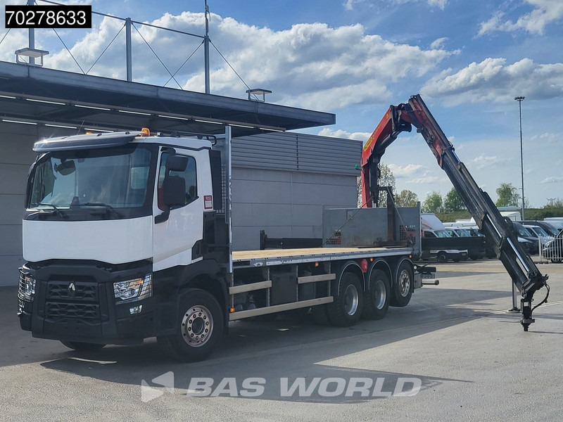 Renault C 480 8X4 Palfinger PK24.001 SLD5 Crane Kran Automatic Liftachse Euro 6 - Valníkový/ Plošinový nákladný automobil, Auto s hydraulickou rukou: obrázok 2 Renault C 480 8X4 Palfinger PK24.001 SLD5 Crane Kran Automatic Liftachse Euro 6 - Valníkový/ Plošinový nákladný automobil, Auto s hydraulickou rukou: obrázok 2