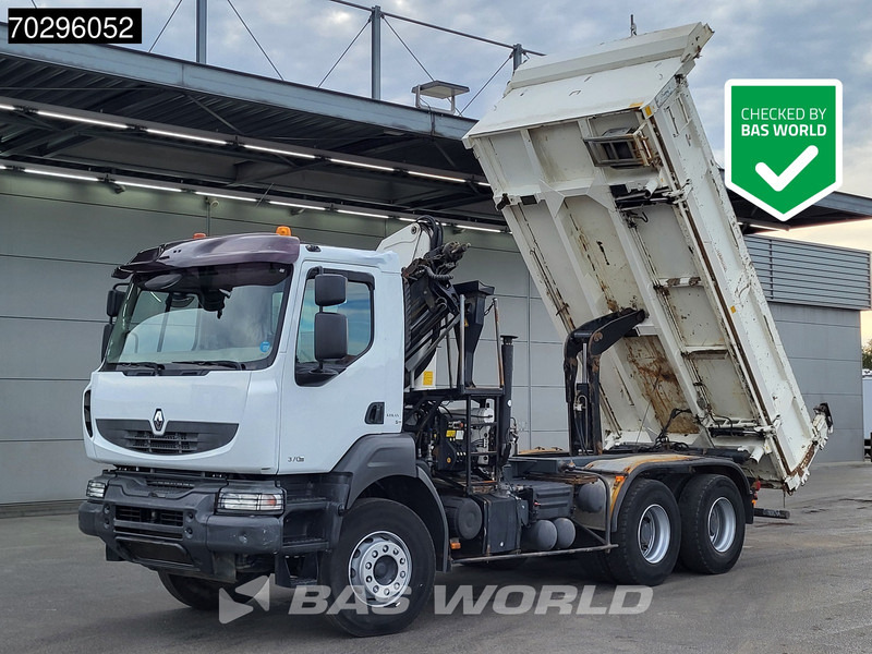 Renault Kerax 370 6X4 Palfinger PK15500 Crane Kran 2-side Tipper Retarder Manual Euro 4 - Sklápač, Auto s hydraulickou rukou: obrázok 1 Renault Kerax 370 6X4 Palfinger PK15500 Crane Kran 2-side Tipper Retarder Manual Euro 4 - Sklápač, Auto s hydraulickou rukou: obrázok 1