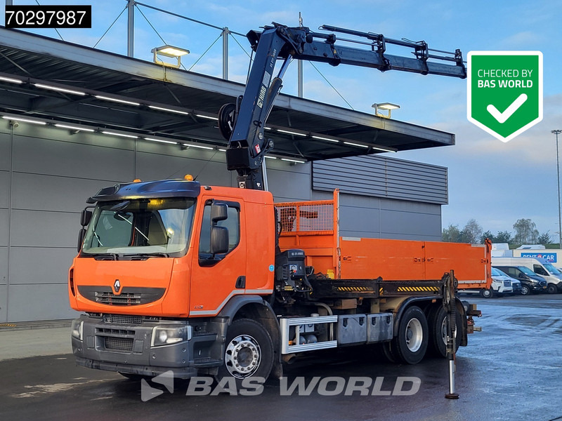 Renault Premium 430 Lander 6X4 HIAB 211 EP-4 Crane Kran Tipper Big-Axle Euro 5 - Sklápač, Auto s hydraulickou rukou: obrázok 1 Renault Premium 430 Lander 6X4 HIAB 211 EP-4 Crane Kran Tipper Big-Axle Euro 5 - Sklápač, Auto s hydraulickou rukou: obrázok 1
