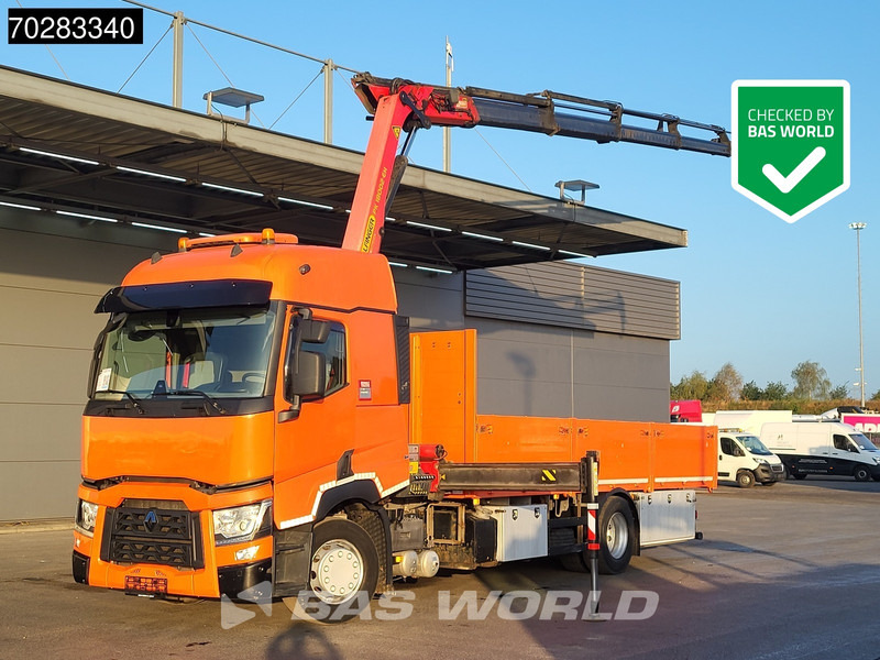 Renault T 380 4X2 Palfinger PK18002-EH Kran Crane Retarder Standklima Euro 6 - Valníkový/ Plošinový nákladný automobil, Auto s hydraulickou rukou: obrázok 1 Renault T 380 4X2 Palfinger PK18002-EH Kran Crane Retarder Standklima Euro 6 - Valníkový/ Plošinový nákladný automobil, Auto s hydraulickou rukou: obrázok 1