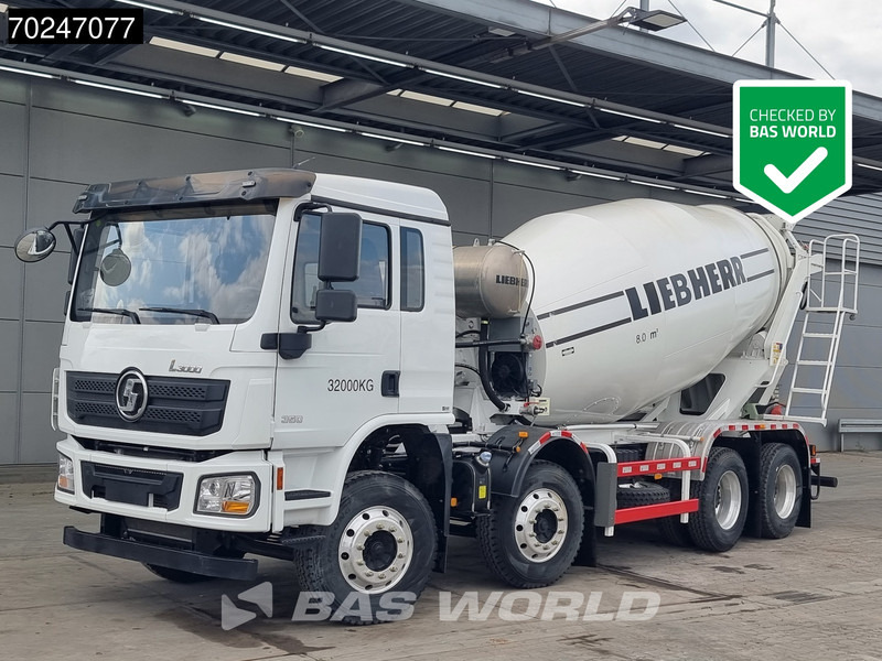SHACMAN L3000 8X4 NEW 8m3 Liebherr Mixer Big Axle Steel suspension - Domiešavač: obrázok 1 SHACMAN L3000 8X4 NEW 8m3 Liebherr Mixer Big Axle Steel suspension - Domiešavač: obrázok 1