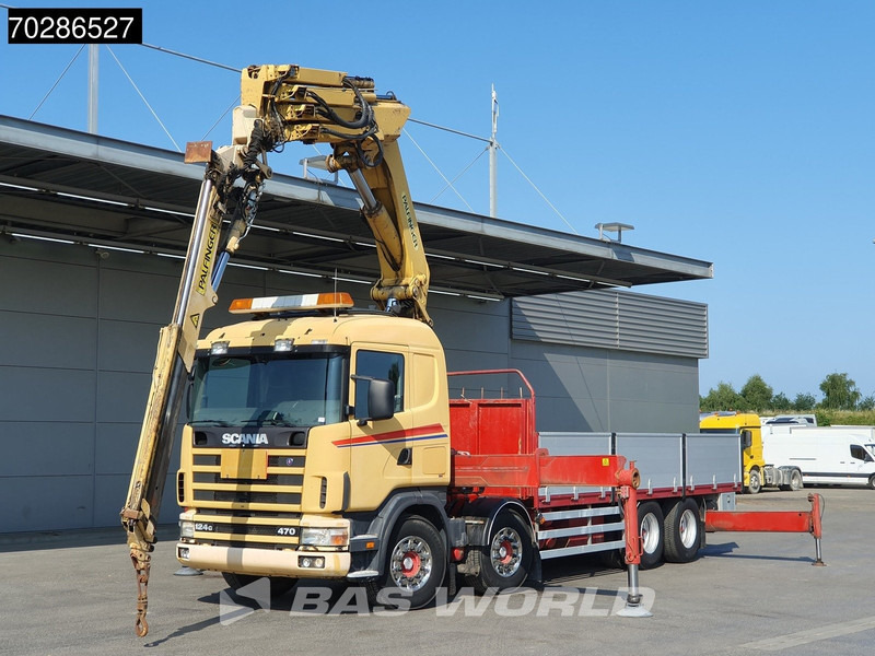 Scania 124G 470 8X4 Palfinger PK45000 C4 Crane Kran Fly-Jib Manual Steering Axle Euro 3 - Valníkový/ Plošinový nákladný automobil, Auto s hydraulickou rukou: obrázok 5 Scania 124G 470 8X4 Palfinger PK45000 C4 Crane Kran Fly-Jib Manual Steering Axle Euro 3 - Valníkový/ Plošinový nákladný automobil, Auto s hydraulickou rukou: obrázok 5