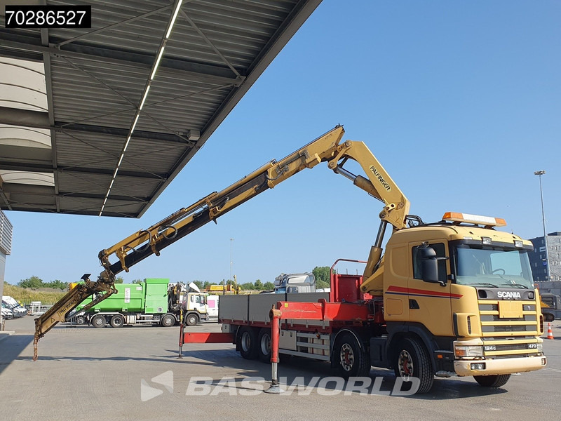 Scania 124G 470 8X4 Palfinger PK45000 C4 Crane Kran Fly-Jib Manual Steering Axle Euro 3 - Valníkový/ Plošinový nákladný automobil, Auto s hydraulickou rukou: obrázok 3 Scania 124G 470 8X4 Palfinger PK45000 C4 Crane Kran Fly-Jib Manual Steering Axle Euro 3 - Valníkový/ Plošinový nákladný automobil, Auto s hydraulickou rukou: obrázok 3