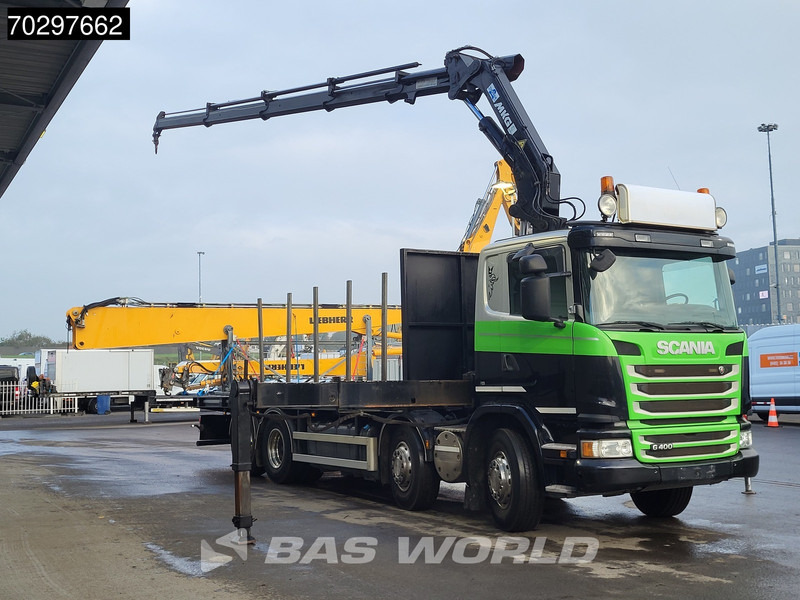 Scania G400 G 8X2 MKG HLK 231 HPA4 Crane Retarder Lift+Steering-Axle Euro 5 - Valníkový/ Plošinový nákladný automobil, Auto s hydraulickou rukou: obrázok 3 Scania G400 G 8X2 MKG HLK 231 HPA4 Crane Retarder Lift+Steering-Axle Euro 5 - Valníkový/ Plošinový nákladný automobil, Auto s hydraulickou rukou: obrázok 3
