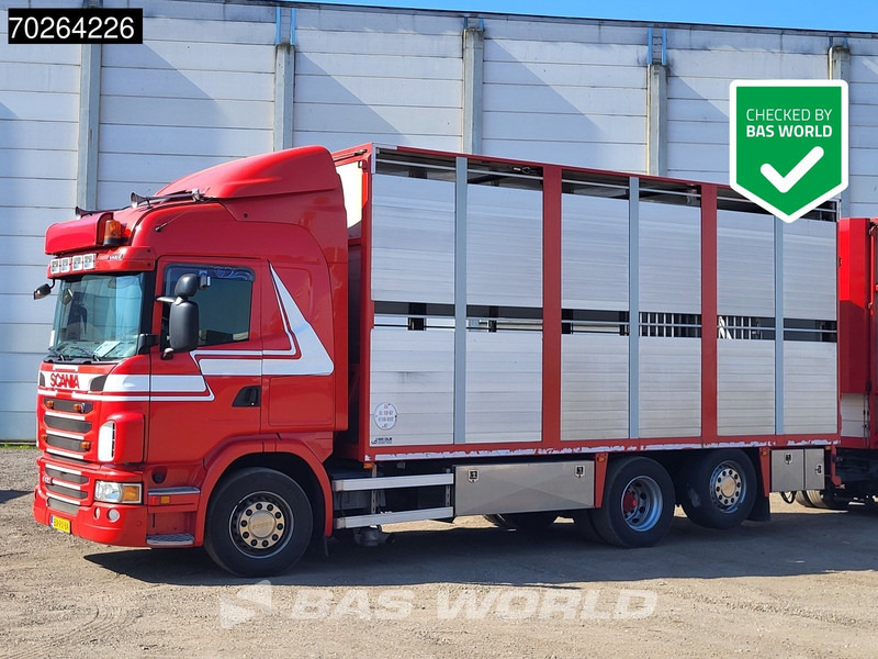 Scania G420 6X2 Van Dijk Cattle transport Liftable floor Lift-Asche Euro 5 - Skříňový nákladní auto: obrázok 1 Scania G420 6X2 Van Dijk Cattle transport Liftable floor Lift-Asche Euro 5 - Skříňový nákladní auto: obrázok 1