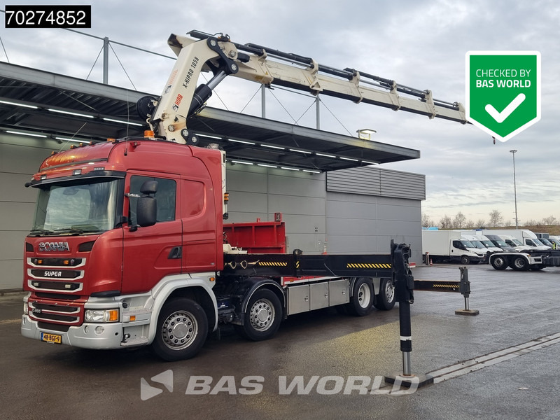 Scania G450 8X2 NL-Truck Hiab X-HIPRO 1058EP-6 Kran Front stab Retarder Euro 6 - Valníkový/ Plošinový nákladný automobil, Auto s hydraulickou rukou: obrázok 1 Scania G450 8X2 NL-Truck Hiab X-HIPRO 1058EP-6 Kran Front stab Retarder Euro 6 - Valníkový/ Plošinový nákladný automobil, Auto s hydraulickou rukou: obrázok 1