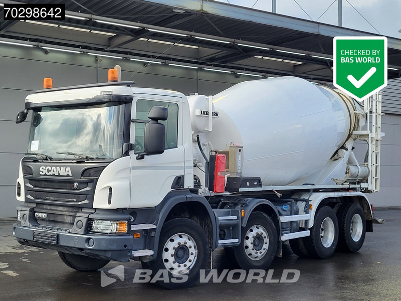 Scania P410 8X4 9m3 Liebherr mixer Automatic Steelsuspension Euro 6 - Domiešavač: obrázok 1 Scania P410 8X4 9m3 Liebherr mixer Automatic Steelsuspension Euro 6 - Domiešavač: obrázok 1
