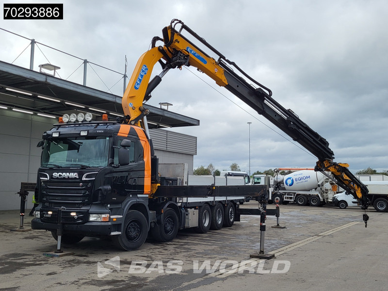 Valníkový/ Plošinový nákladný automobil, Auto s hydraulickou rukou Scania R560 R 10X4 EFFER 655 / 6S Crane +Jib Winch 3-Pedals Lift+Steering-Axle Retarder Euro 5: obrázok 6