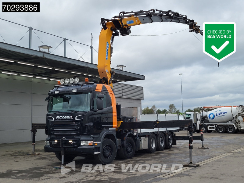 Scania R560 R 10X4 EFFER 655 / 6S Crane +Jib Winch 3-Pedals Lift+Steering-Axle Retarder Euro 5 - Valníkový/ Plošinový nákladný automobil, Auto s hydraulickou rukou: obrázok 1 Scania R560 R 10X4 EFFER 655 / 6S Crane +Jib Winch 3-Pedals Lift+Steering-Axle Retarder Euro 5 - Valníkový/ Plošinový nákladný automobil, Auto s hydraulickou rukou: obrázok 1