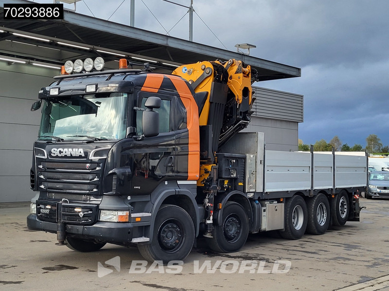 Valníkový/ Plošinový nákladný automobil, Auto s hydraulickou rukou Scania R560 R 10X4 EFFER 655 / 6S Crane +Jib Winch 3-Pedals Lift+Steering-Axle Retarder Euro 5: obrázok 10