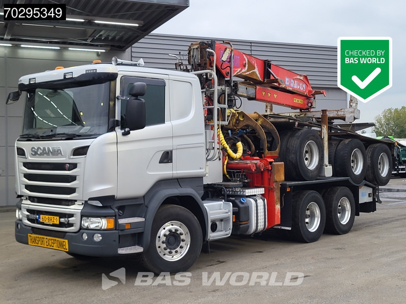 Scania R580 R 6X4 NL-Truck Diebolt D28.81 Kran Crane Holztransport + Dolly Retarder Euro 6 - Nákladné vozidlo na prepravu dreva, Auto s hydraulickou rukou: obrázok 1 Scania R580 R 6X4 NL-Truck Diebolt D28.81 Kran Crane Holztransport + Dolly Retarder Euro 6 - Nákladné vozidlo na prepravu dreva, Auto s hydraulickou rukou: obrázok 1