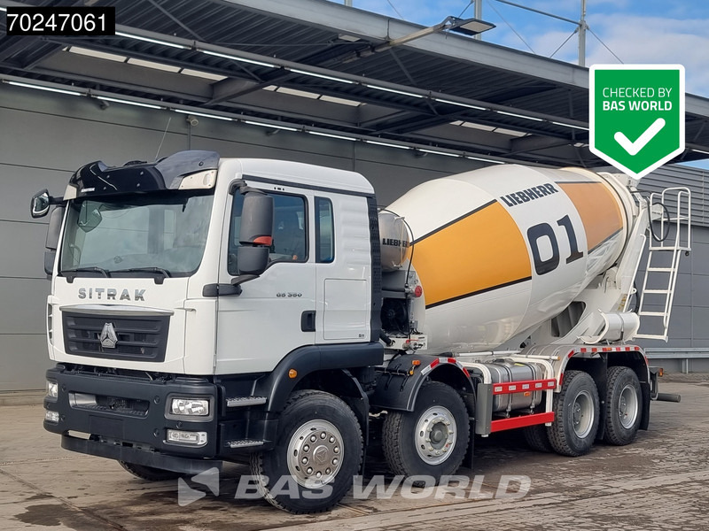 Sitrak G5 350 8X4 NEW! 8m3 Liebherr Mixer Big-Axle Steel Suspension - Domiešavač: obrázok 1 Sitrak G5 350 8X4 NEW! 8m3 Liebherr Mixer Big-Axle Steel Suspension - Domiešavač: obrázok 1