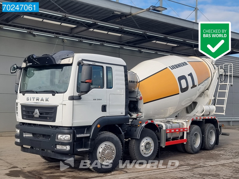 Sitrak G5 350 8X4 NEW! 8m3 Liebherr Mixer Big-Axle Steel Suspension - Domiešavač: obrázok 1 Sitrak G5 350 8X4 NEW! 8m3 Liebherr Mixer Big-Axle Steel Suspension - Domiešavač: obrázok 1