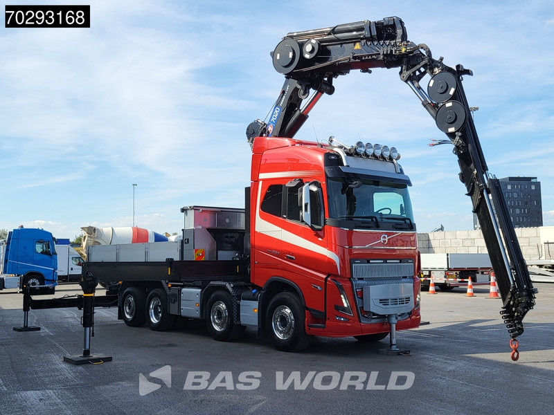 Ťahač Volvo FH16 650 FH16 8X2 Tractorhead HMF 7020K-RCS Crane + Fly-Jib Lift+Steering Axle Navi ACC: obrázok 19