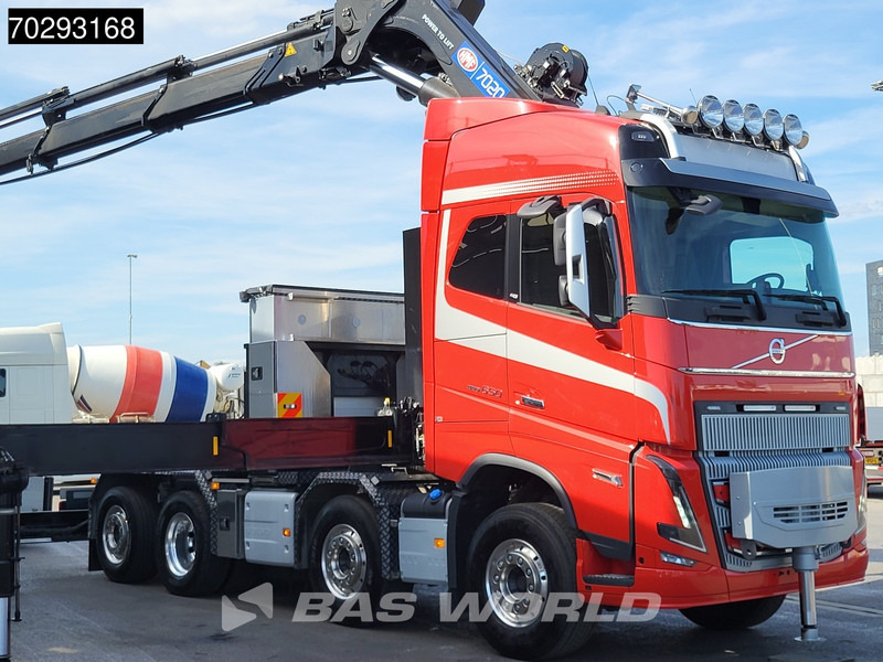 Ťahač Volvo FH16 650 FH16 8X2 Tractorhead HMF 7020K-RCS Crane + Fly-Jib Lift+Steering Axle Navi ACC: obrázok 7