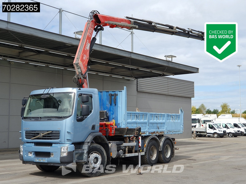 Volvo FE 280 904 6X4 Fassi F215/235AXP26 Crane 10m3 tipper Big-Axle Manual Euro 4 - Sklápač, Auto s hydraulickou rukou: obrázok 1 Volvo FE 280 904 6X4 Fassi F215/235AXP26 Crane 10m3 tipper Big-Axle Manual Euro 4 - Sklápač, Auto s hydraulickou rukou: obrázok 1