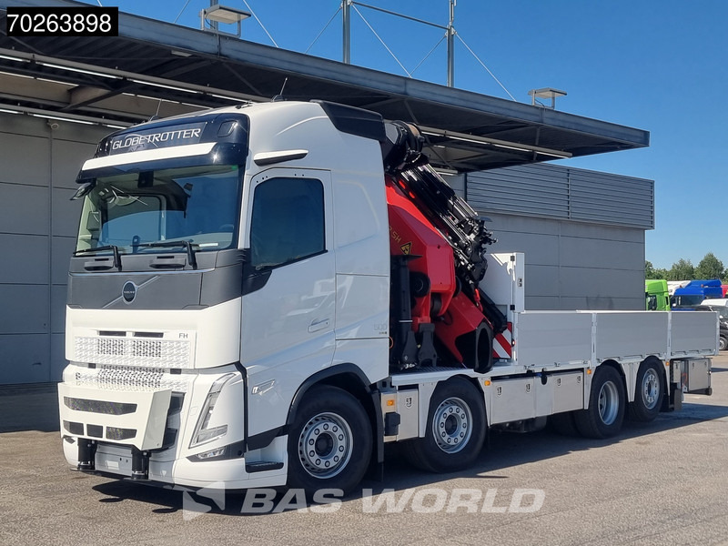 Volvo FH 500 8X2 Palfinger PK92002 SH JIB Kran Lift-Lenkachse Navi Euro 6 - Valníkový/ Plošinový nákladný automobil, Auto s hydraulickou rukou: obrázok 1 Volvo FH 500 8X2 Palfinger PK92002 SH JIB Kran Lift-Lenkachse Navi Euro 6 - Valníkový/ Plošinový nákladný automobil, Auto s hydraulickou rukou: obrázok 1