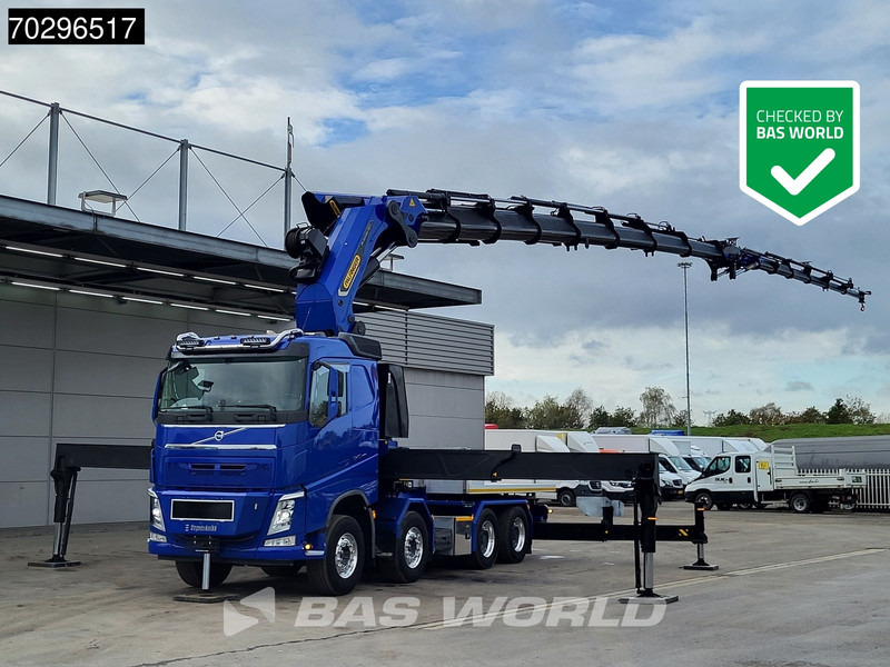 Volvo FH 540 FH 8X4 Palfinger PK165.002 TEC G Fly-Jib Winch Big-Axle VEB+ Euro 6 - Valníkový/ Plošinový nákladný automobil, Auto s hydraulickou rukou: obrázok 1 Volvo FH 540 FH 8X4 Palfinger PK165.002 TEC G Fly-Jib Winch Big-Axle VEB+ Euro 6 - Valníkový/ Plošinový nákladný automobil, Auto s hydraulickou rukou: obrázok 1
