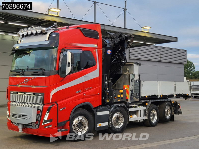 Volvo FH16 650 FH16 8X2 HMF 7020K-RCS Crane + Fly-Jib Lift+Steering-Axle Navi LED ACC Euro 6 - Valníkový/ Plošinový nákladný automobil, Auto s hydraulickou rukou: obrázok 5 Volvo FH16 650 FH16 8X2 HMF 7020K-RCS Crane + Fly-Jib Lift+Steering-Axle Navi LED ACC Euro 6 - Valníkový/ Plošinový nákladný automobil, Auto s hydraulickou rukou: obrázok 5